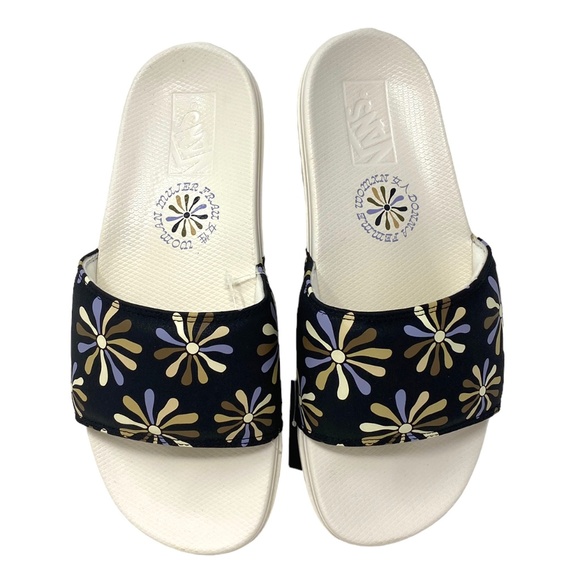 🔥HOT SALE🔥VANS La Costa Slide Beige Floral Sandals Men’s Size VN0A5HFEBBG - Picture 1 of 9